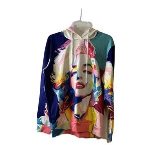 Marilyn Monroe Sz Medium Colorful Graphic Hoodie‎